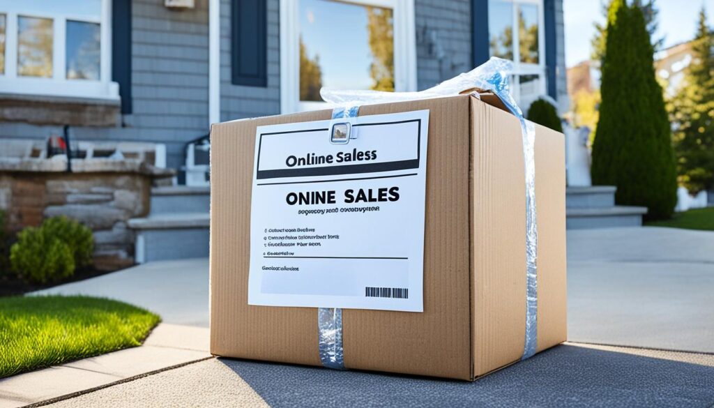 online sales home delivery
